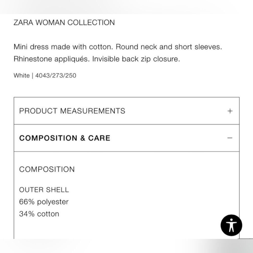 Zara Cream Mini Dress - Picture 7 of 10